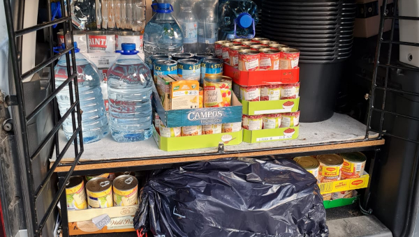 Übergabe der gesammelten Spenden aus unserem Aufruf….